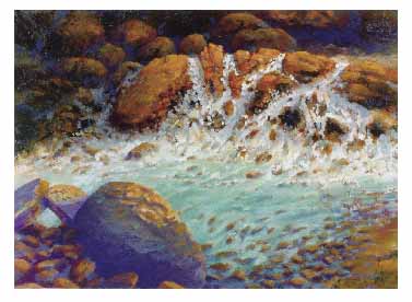 fine art note card, Falling Water